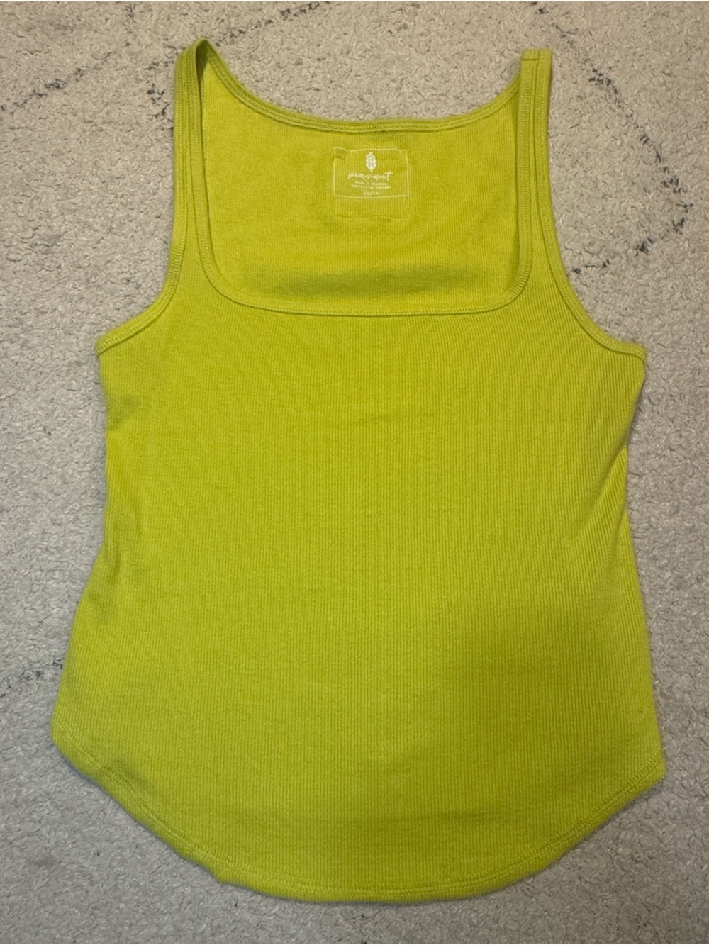 Free People Movement Ribbed Yellow Tank Top - Picture 3 of 3
